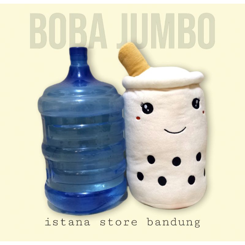 Boneka Boba Jumbo Lucu Lembut Cangkir Milk Tea Bahan Yelvo 50 cm Label SNI Murah Viral