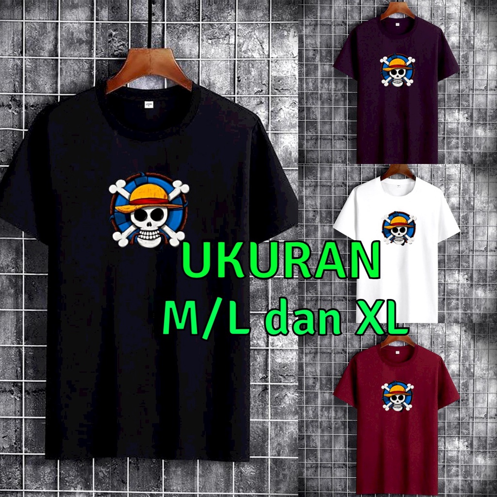 Asgard777 - BAJU OBLONG LAMBANG PIRATTE ONEPIECE / baju pendek / fashion terlaris / terbaru / kaos cowok