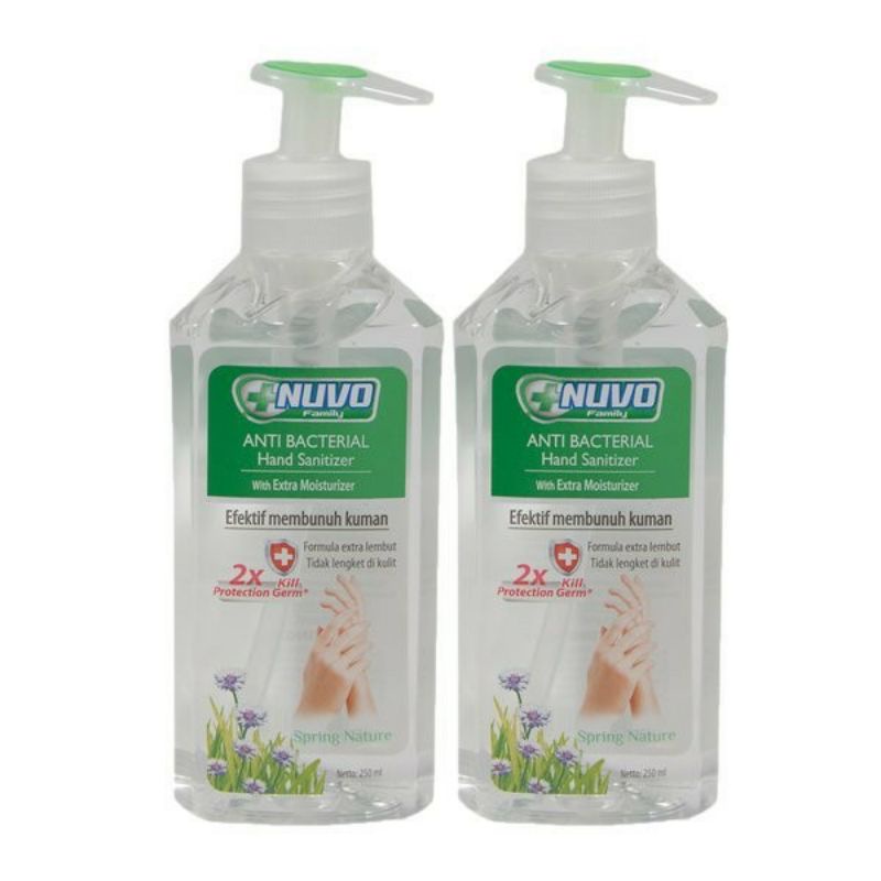 Nuvo Hand Sanitizer 250ml Pump Botol Besar ~ ORIGINAL 100℅