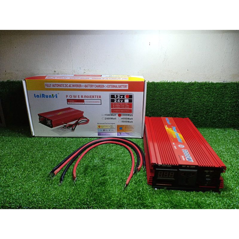 power inverter 3000watt 12 volt berkwalitas arus DC ke AC