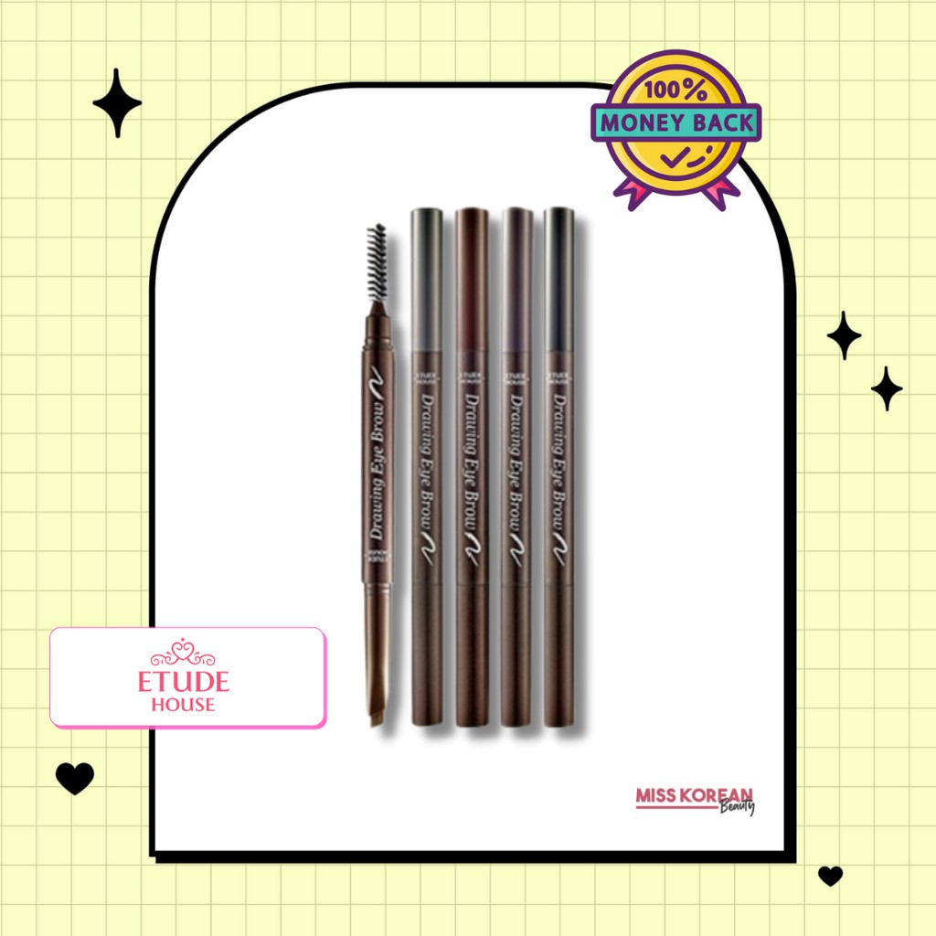 Etude House Eyebrow Drawing Pensil Alis Original 100 Eye Brow Pencil Shopee Indonesia