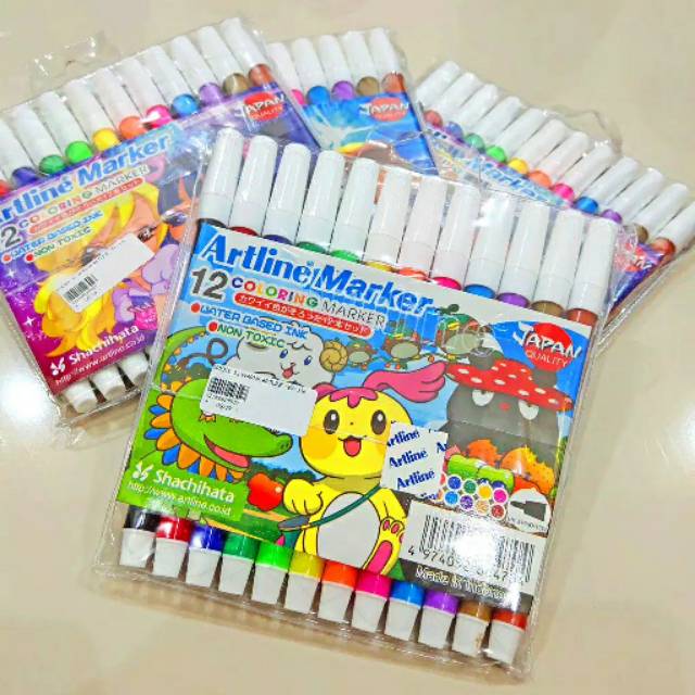 SPIDOL ARTLINE 12 WARNA / ARTLINE/STANDART/SNOWMAN NEW MARKER 12 WARNA