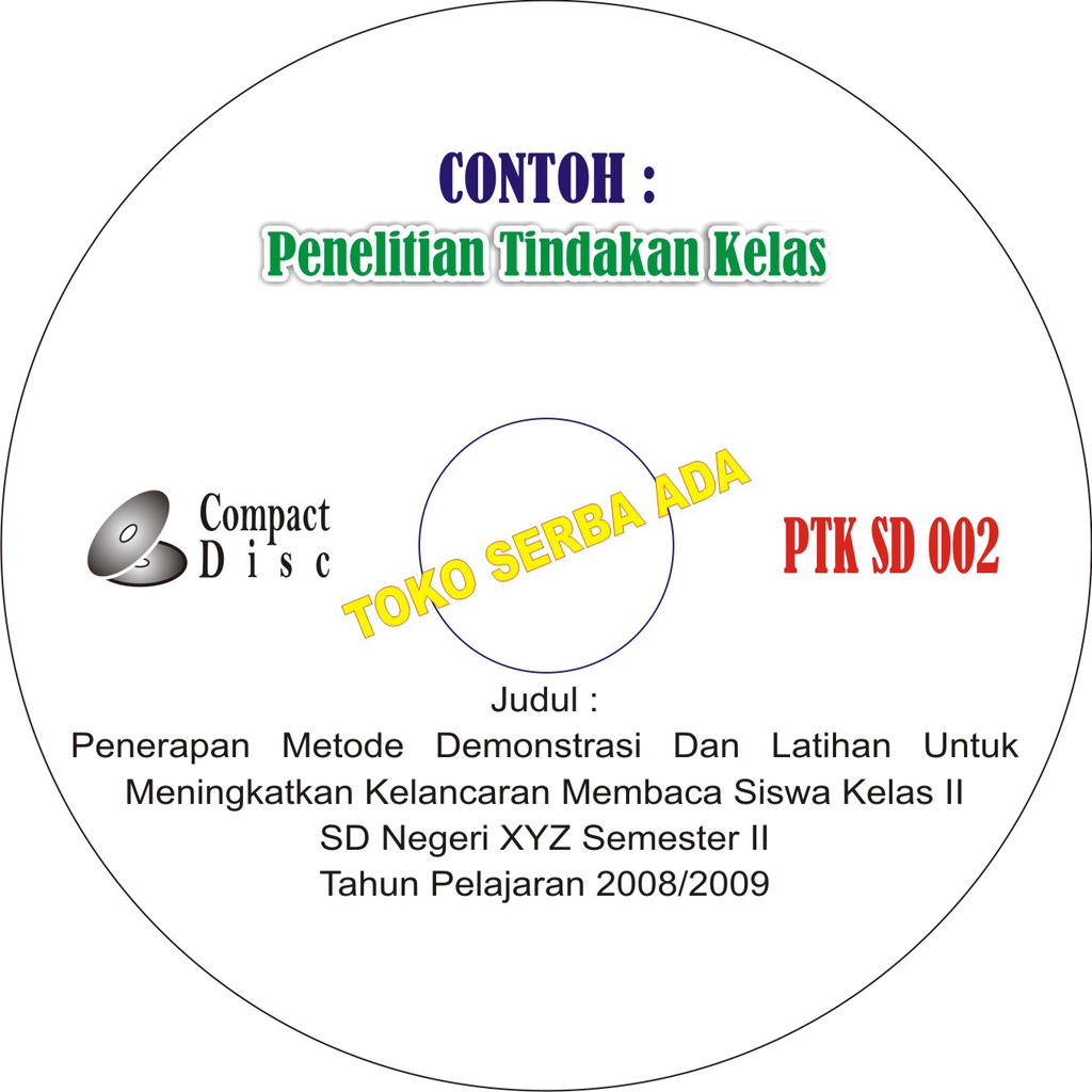 Cd Contoh Ptk Sd002 Penerapan Metode Demonstrasi Latihan Utk Meningkatkan Kelancaran Membaca Shopee Indonesia
