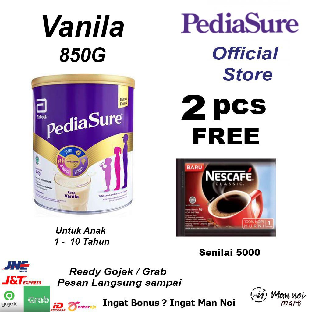 

PEDIASURE VANILA,COKLAT,Madu 900 GR NEW.SUSU ANAK.Susu Pediasure