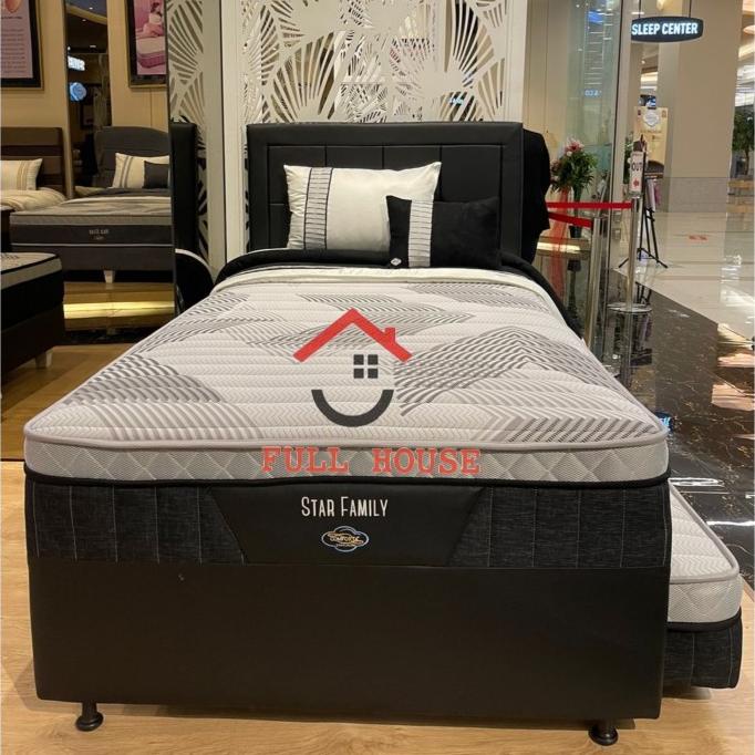 """] Kasur springbed sorong 2in1 100x200 comforta star family set lengkap