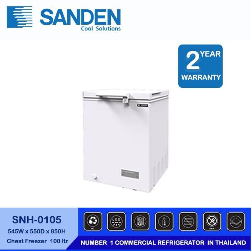 Freezer Box Sanden Snh 0105/ 100 Liter ( Khusus Sidoarjo Surabaya Gersik Mojokerto)
