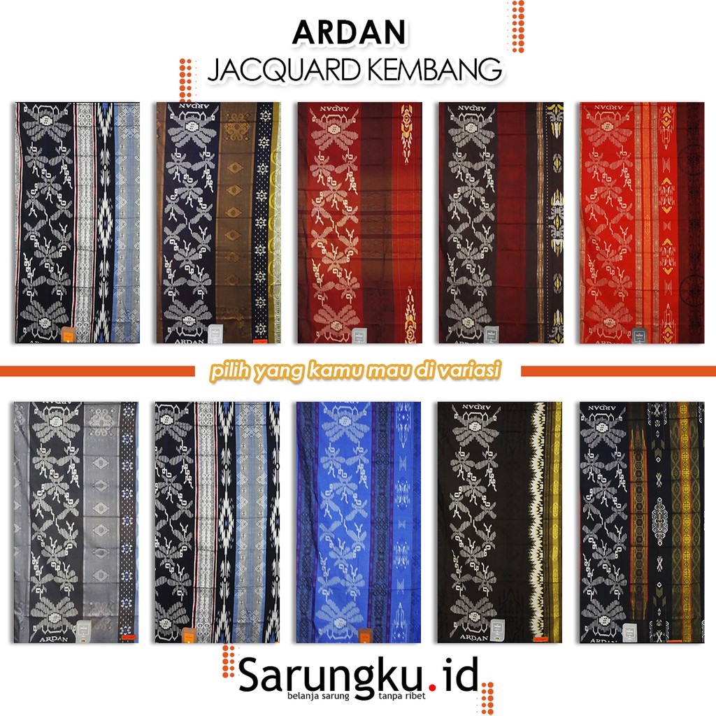 SARUNG ARDAN STAR JACQUARD KEMBANG