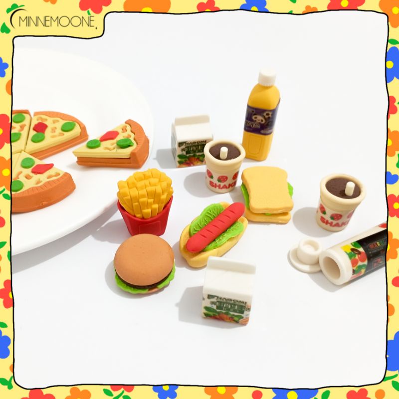 

[MinneMoone] penghapus pensil / stip karakter lucu : seri fast food