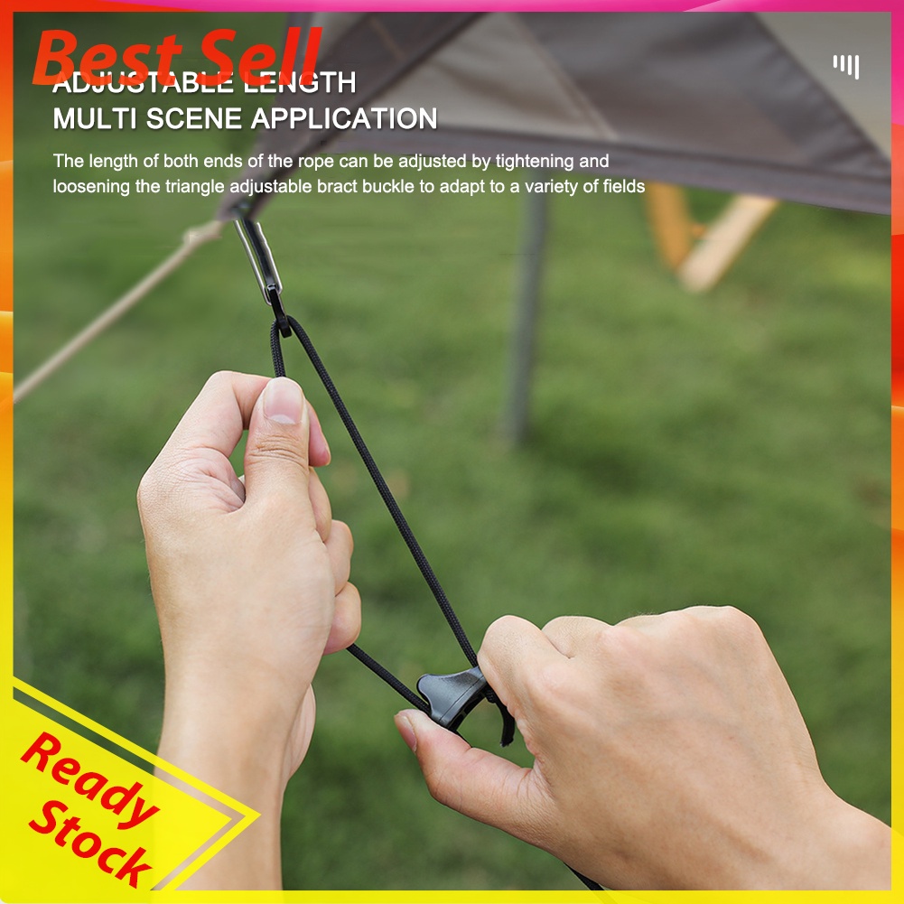 5m Camping Outdoor Clothesline Adjustable Anti-slip Canopy Hanging Ropes