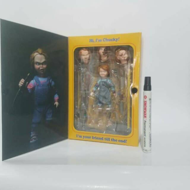 Mainan figure
chucky good guys
neca ultimate
artikulasi
Tinggi skitar 4inch