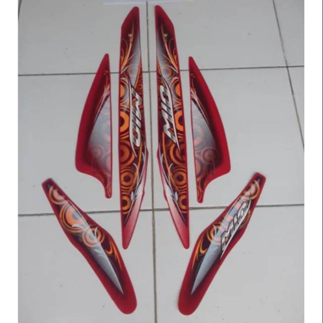 Striping mio sporty 2012 merah
