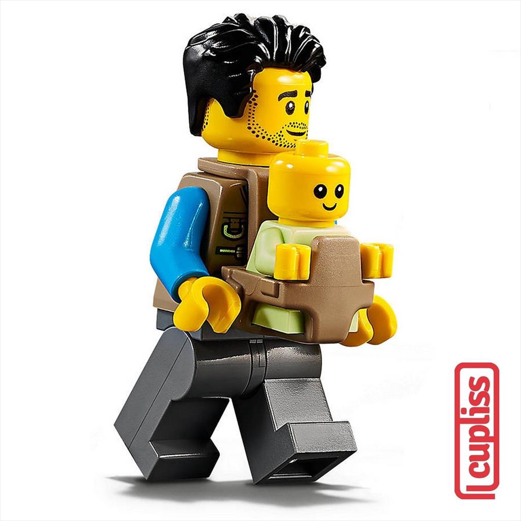 PART OUT LEGO 60202 Dad with  Baby Minifigures