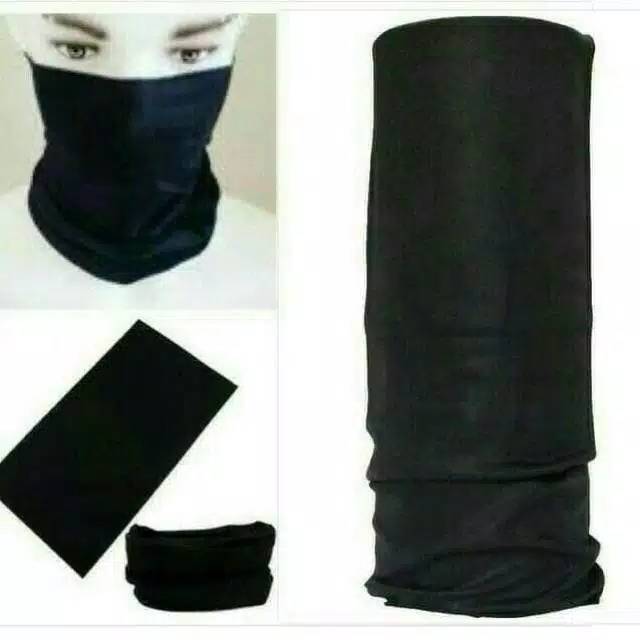 Masker baff hitam polos