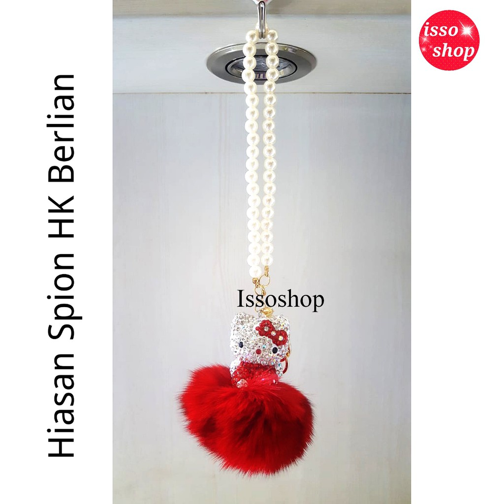 Hiasan Spion Hello Kitty Berlian/Hiasan Spion Chanel Berlian/Gantungan Hiasan Spion Mobil/Gantungan 
