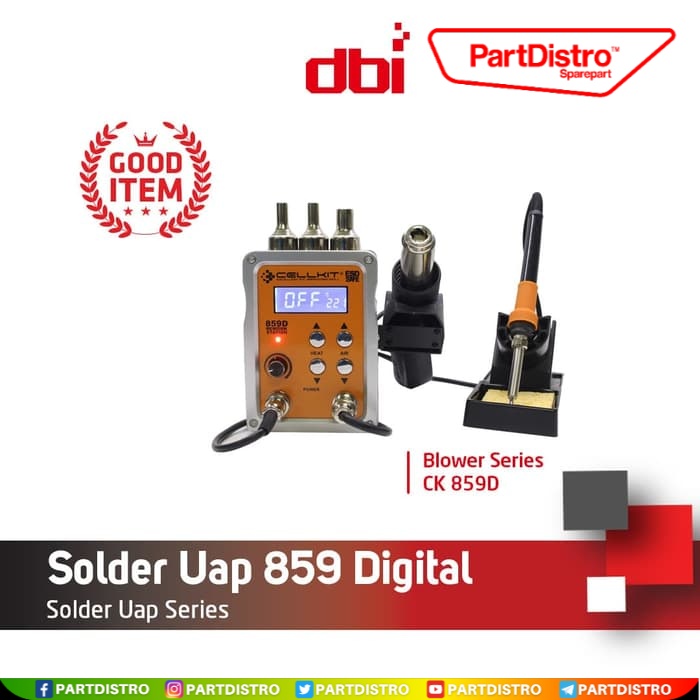 Solder Uap - Blower -  2in1 Digital CELLKIT 859D