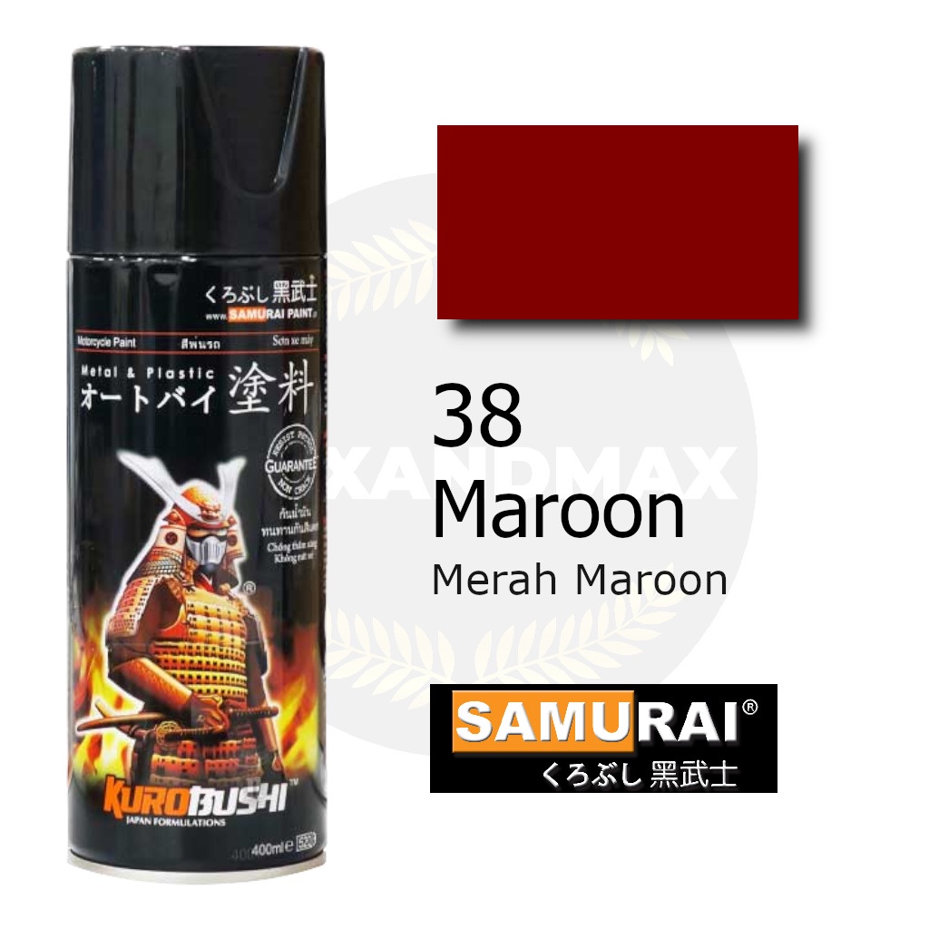 Samurai Paint Maroon 38  400 ml - Cat Semprot