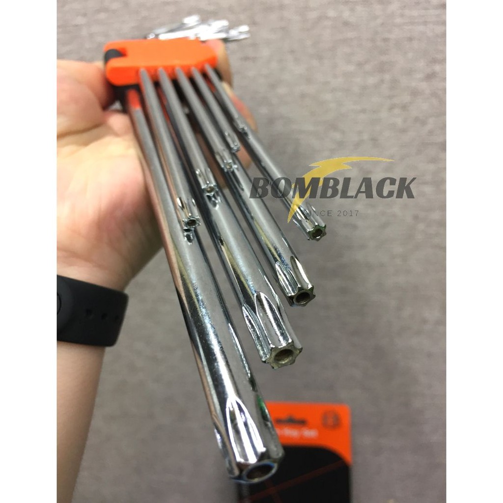 FINDER Kunci L Bintang Set 9pcs Torx Key Set Kunci L Panjang Set TERMURAH