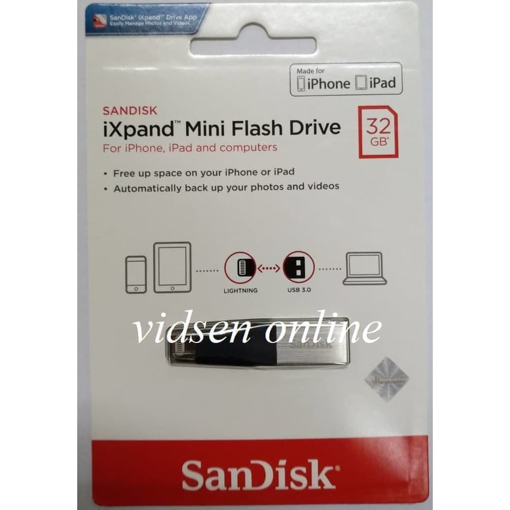 Sandisk iXpand 32gb Mini Flash Drive USB 3.0 OTG