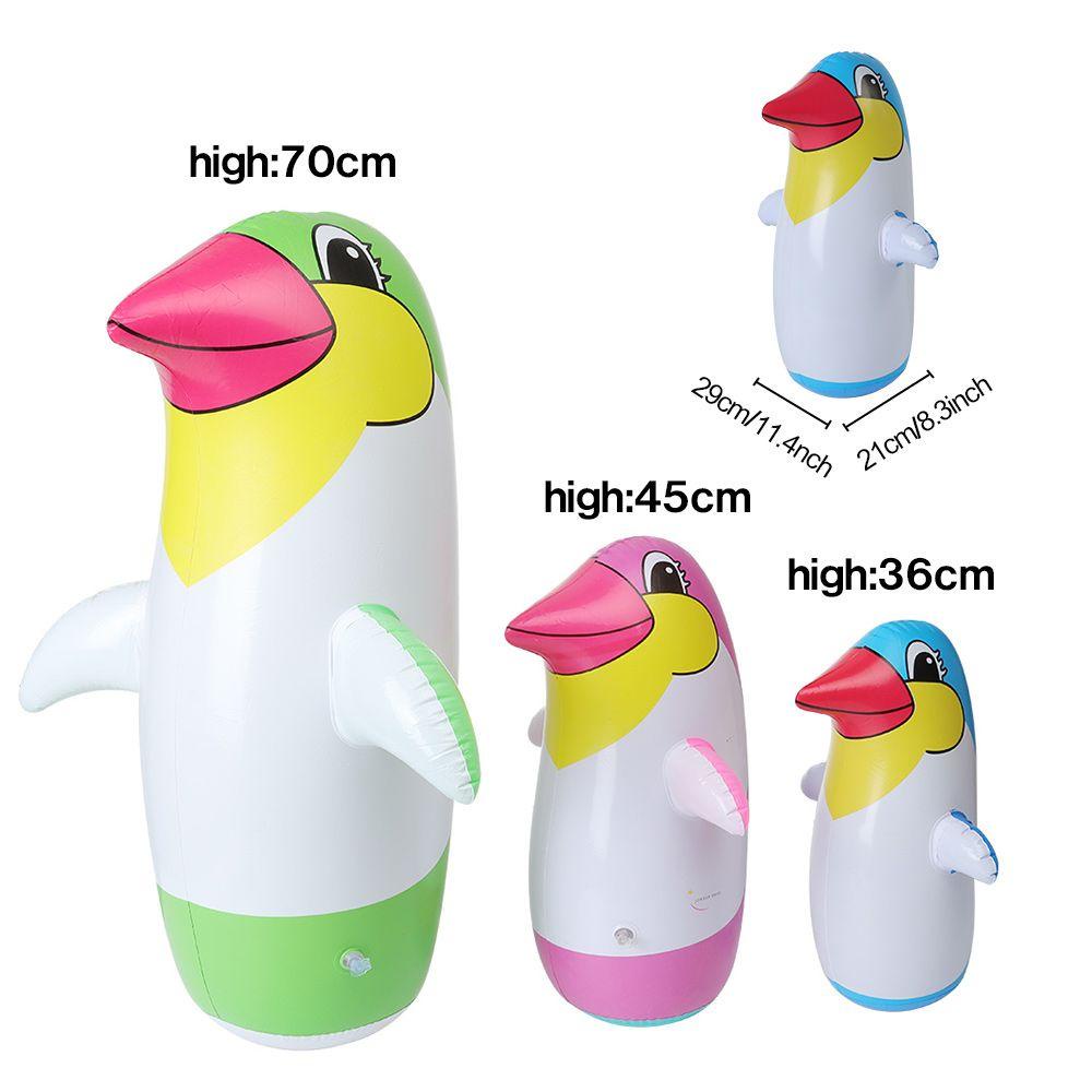 R-flower 2Pcs / Set Mainan Penguin Tiup Bahan PVC Ukuran 36cm / 45cm / 70cm Untuk Anak