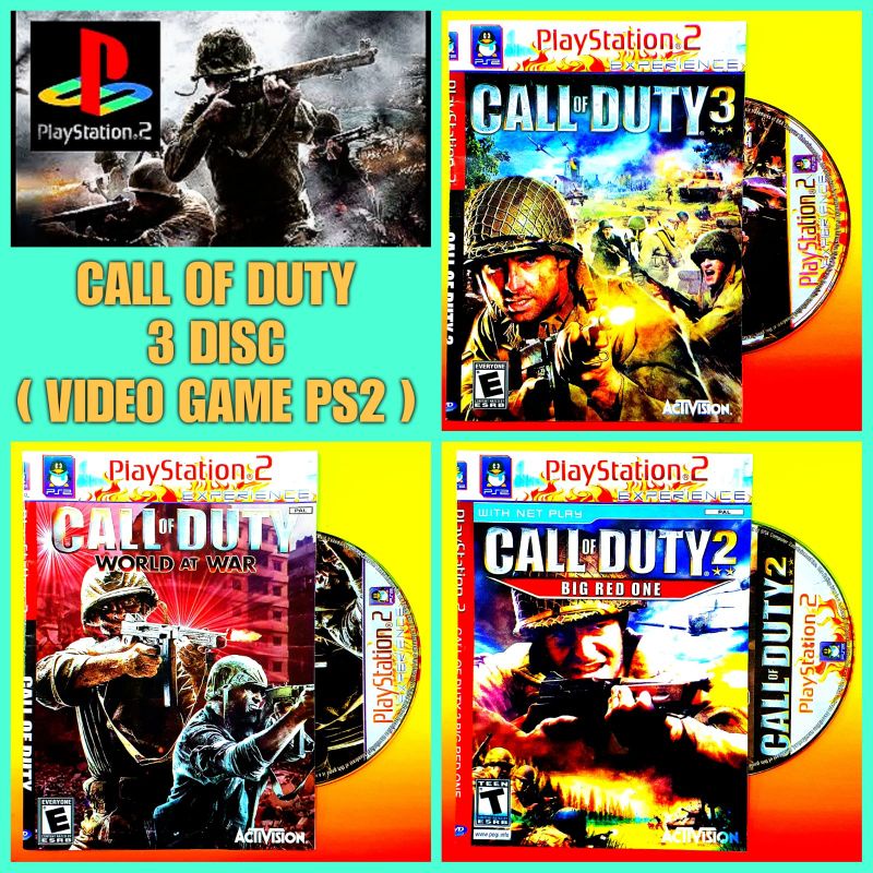 KASET PS2 CALL OF DUTY VIDEO GAME PLAYSTATION 2