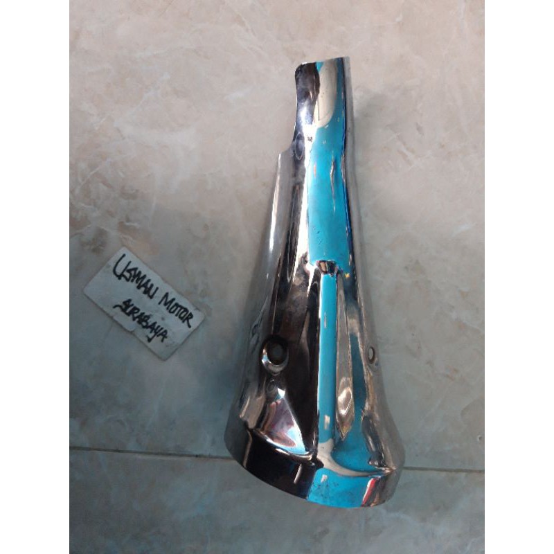 cover pengaman tutup knalpot ninja250 karbu original