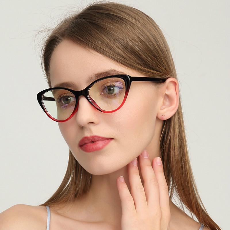 【YUZHU】COD Kacamata Fashion Retro Style Cat Eye untuk Wanita