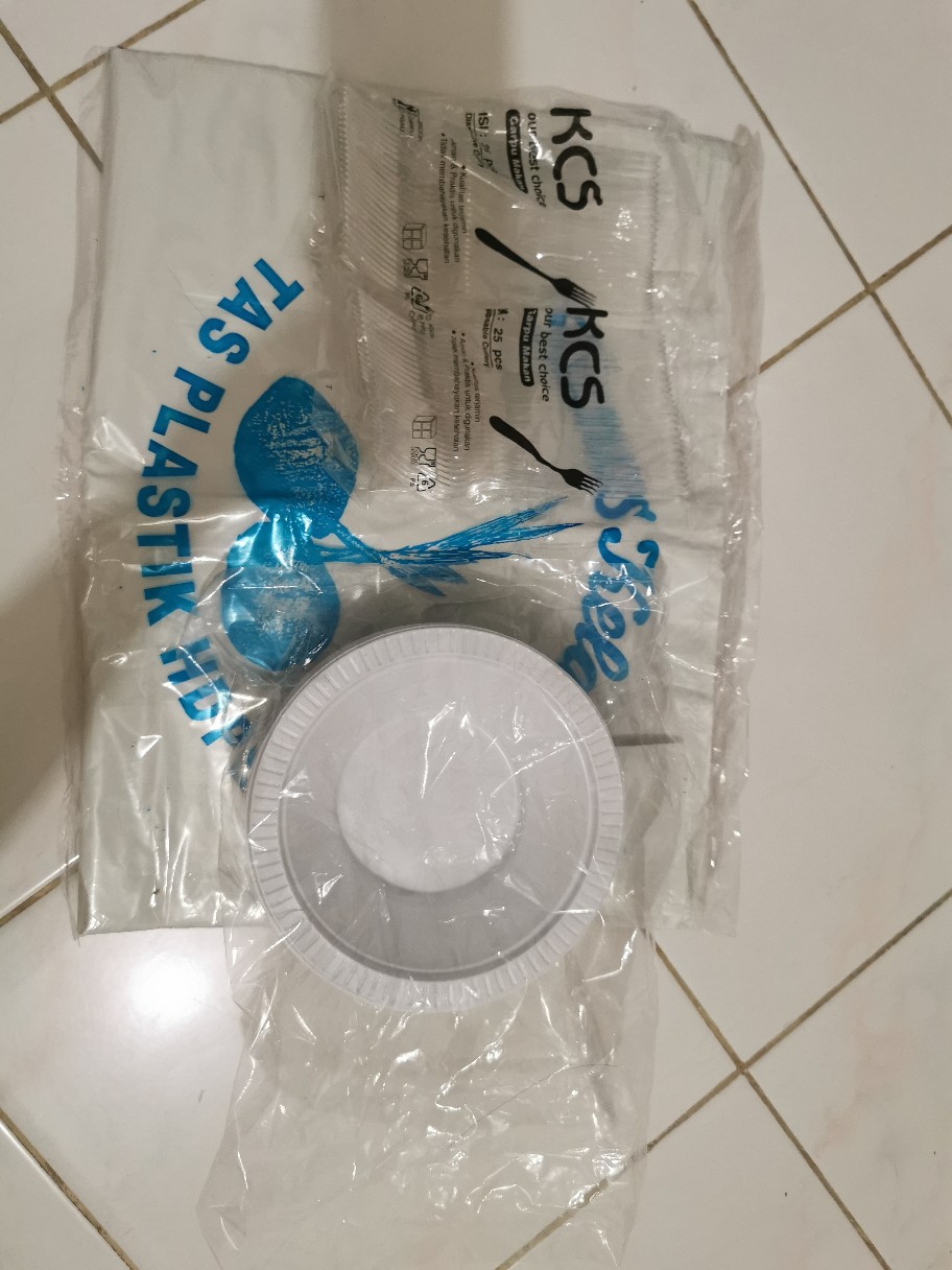 @50pcs Mangkok Plastik M7 Uk Besar Mangkok Pesta Murah Sekali Pakai