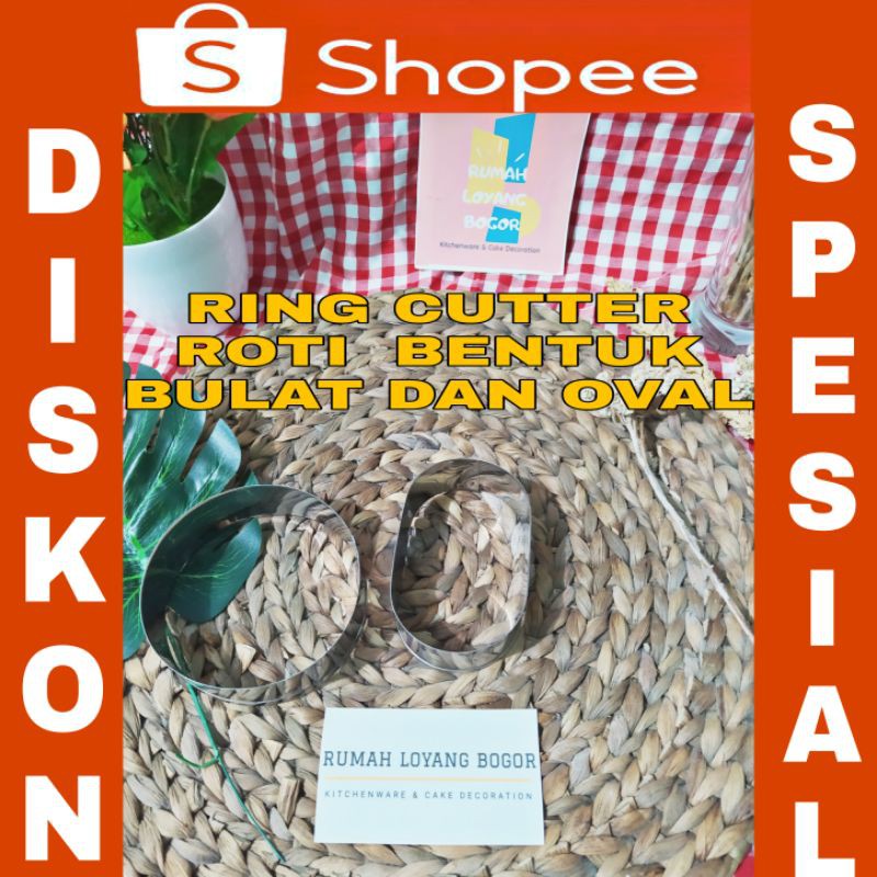 

Ring Cutter Cookies Bentuk Bulat dan Oval