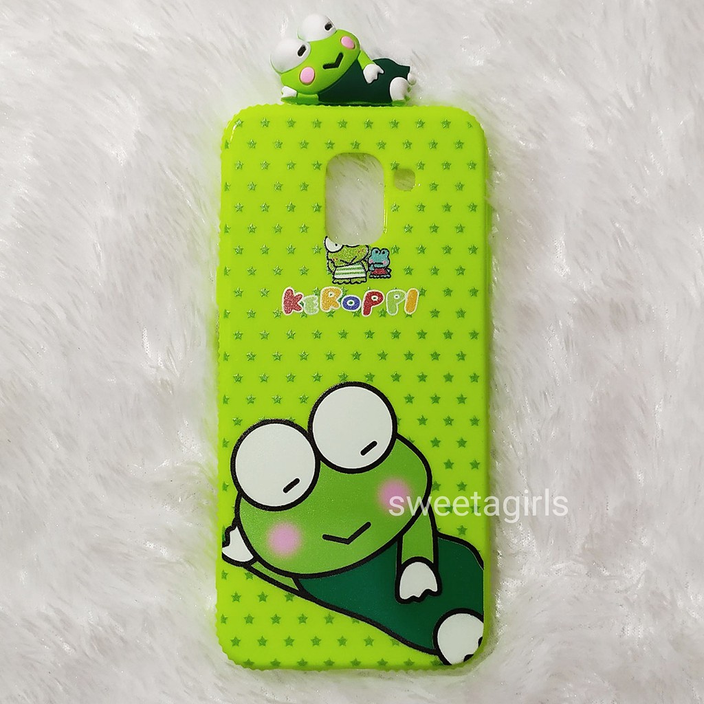 Silicon Case Glossy + Boneka 3D - Samsung Galaxy A6 (2018) dan A6 Plus (2018 )  - sweetacase.id - Motif Kartun - Bisa Bayar Ditempat / COD / Casing Terbaru / Karakter Lucu / Casing Kartun / Kartun / Case murah / diskon / Import