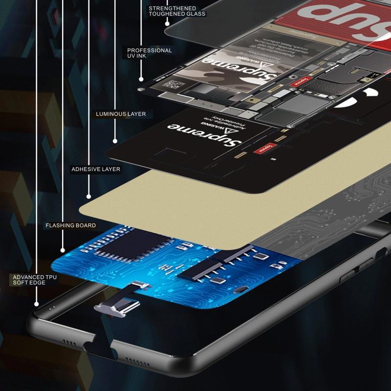 [Viral] Case Iphone Lampu LED Lightning Phone Case Terbaru