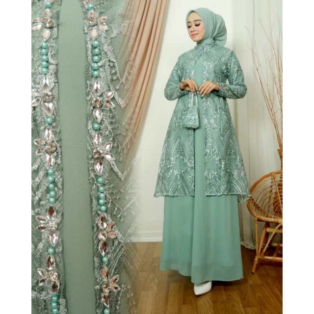 KEBAYA GAMIS AULIA TUTU - KEBAYA - KEBAYA PESTA - KEBAYA KONDANGAN - KEBAYA MODERN - KEBAYA -BROKAT