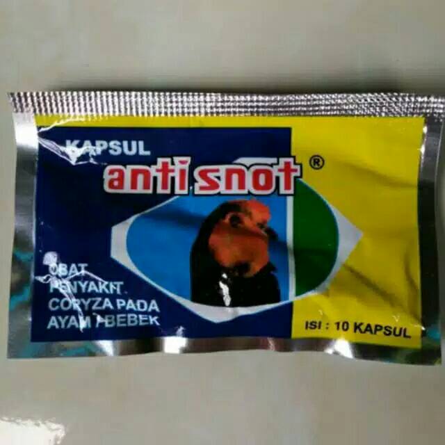 ANTI SNOT KAPSUL obat sakit snot ayam &  bebek unggas