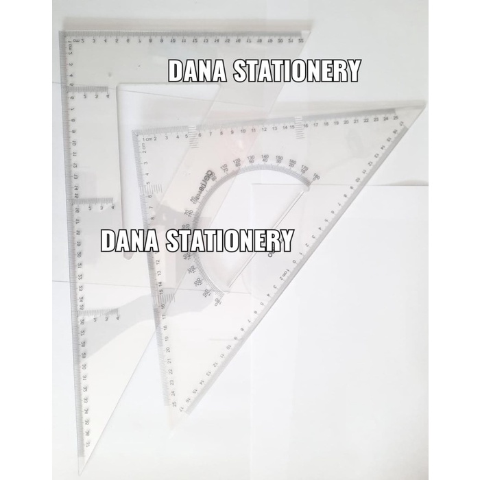 

Update Mistar Segitiga 38Cm Ruler Set Square Isi 2 Deli 6440 Original Sale!!!