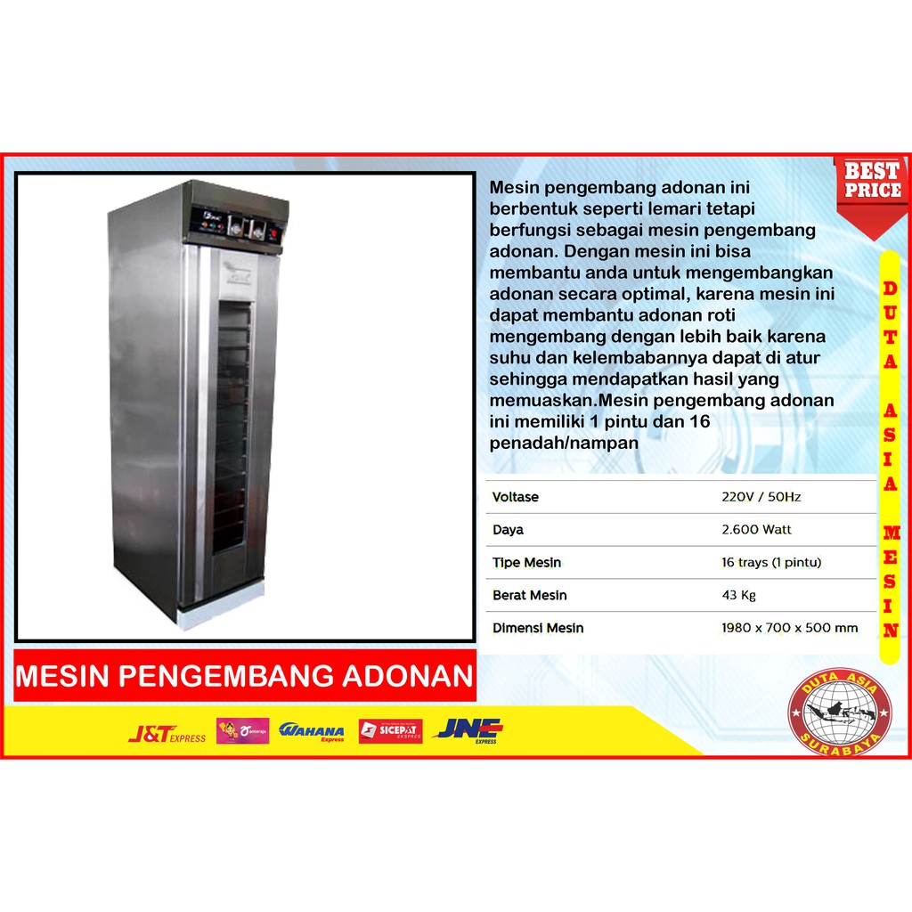 MESIN PENGEMBANG ADONAN ROTI/KUE