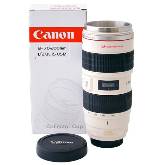 Gelas Mug Lensa Kamera Canon 70-200mm Jumbo Collector TERMOS B288