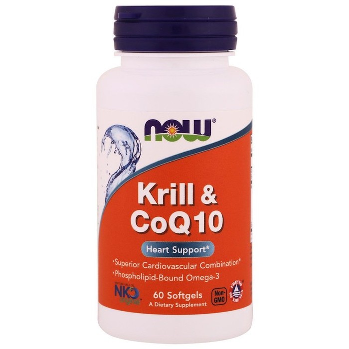 Now Foods Krill CoQ10 60 Softgels Now Krill Now Coq10 Ori USA
