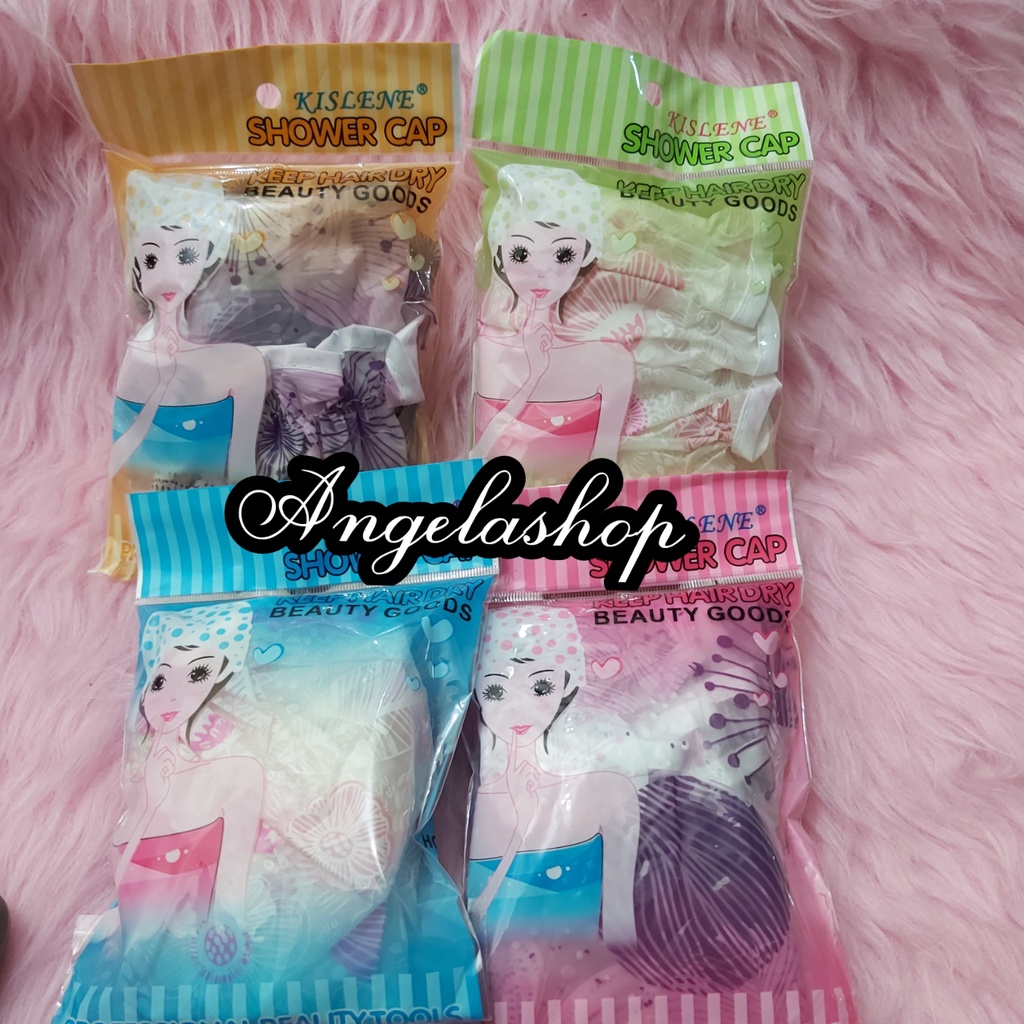 SHOWER CAP MOTIF BULAT / PENUTUP KEPALA/SHOWER CAP 206