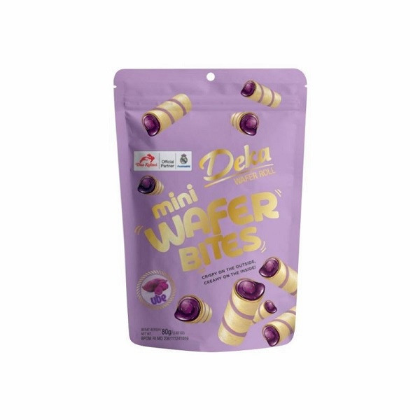 

DEKA WAFER ROLL MINI BITES UBE 80g