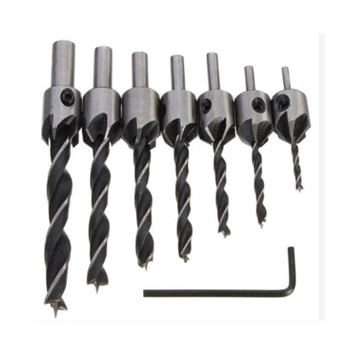 Mata Bor 7pc Flute Chamfer Countersink Reamer Drill Bit HSS *MB27