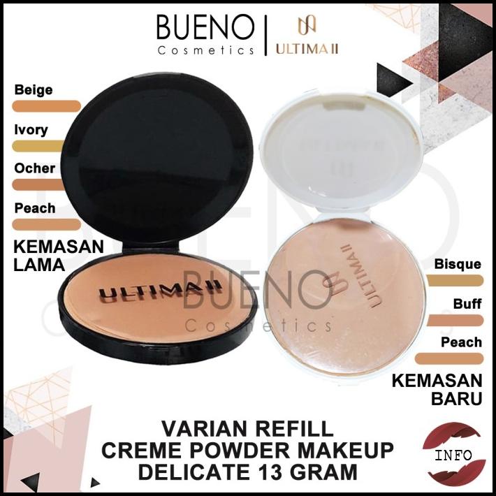Ultima Ii Delicate Creme Powder Makeup Foundation Refill Bedak Padat Termurah
