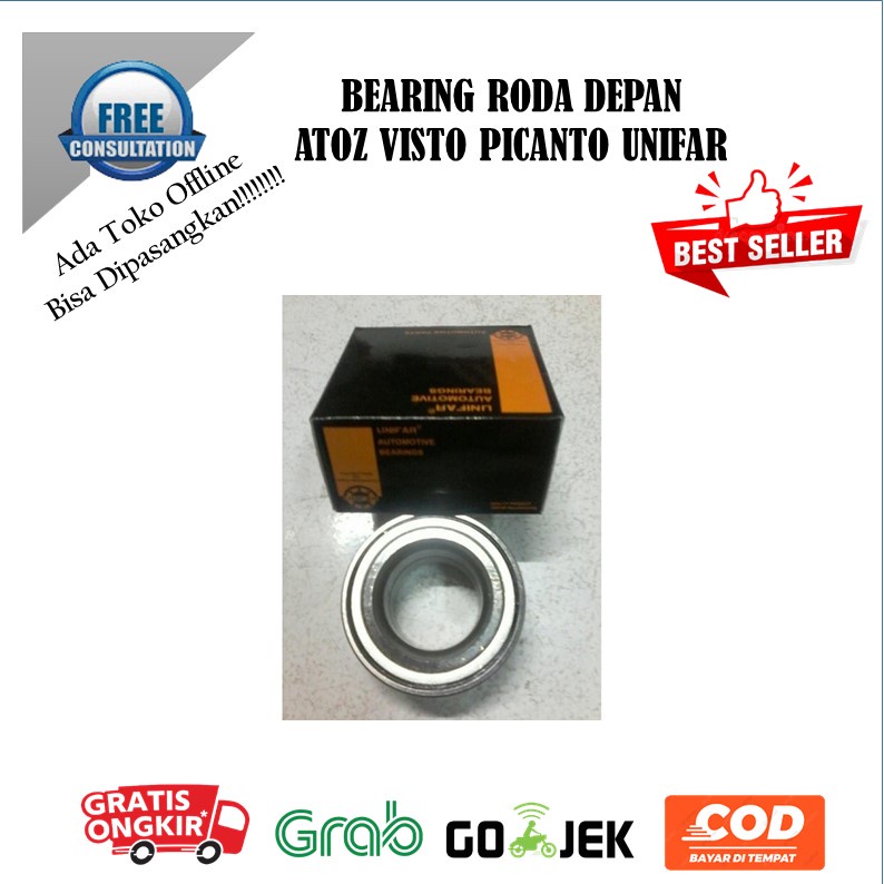 bearing roda depan atoz visto picanto laher bearing roda depan hyundai atoz visto kia picanto asli u