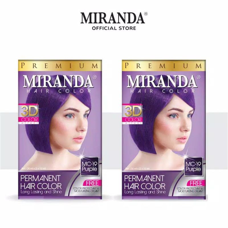 MIRANDA MC19 UNGU SEMIR RAMBUT MIRANDA UNGU