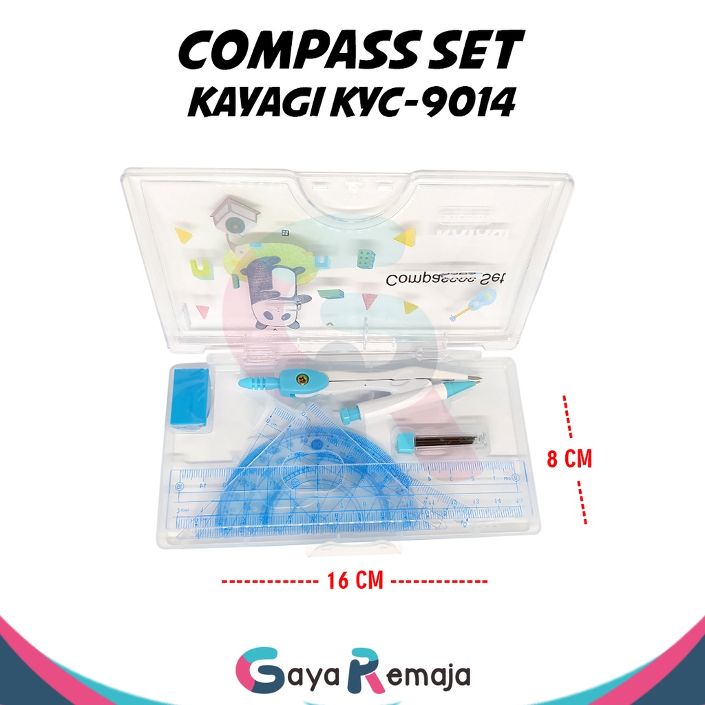 

Jangka Set Debozz DBC-8186 DB-8037 / Compass Set / Set Jangka Penggaris busur Derajat / Kayagi KYC-9014