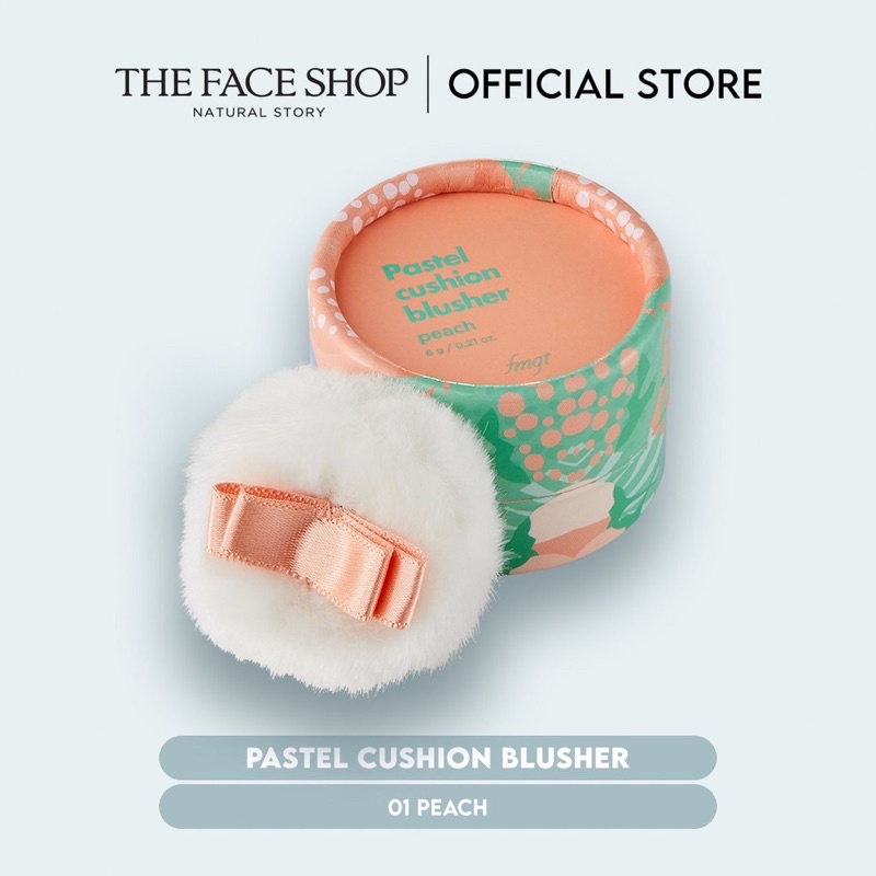 [The Face Shop] Pastel Cushion Blusher 01 Peach - 6gr - Original