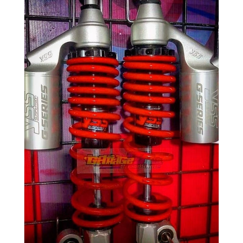Shockbreaker YSS G Series Laser Tabung Atas Silver Ulir Merah Ukuran 310mm Yamaha Aerox 155 PCX CBU