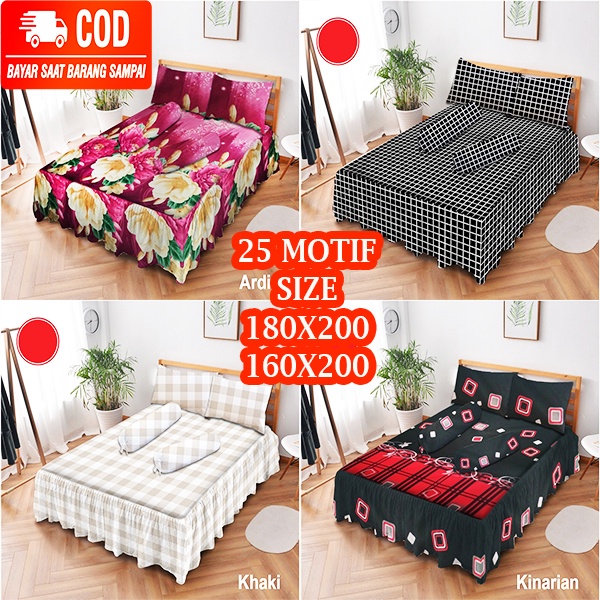 Sprei Rumbai ( Rempel ) 180x200 Homemade Motif Bunga Murah