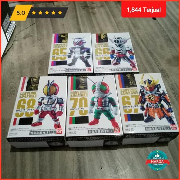 Action Figure Converge Kamen Rider 12 Set 6 Zi-O Kachidoki Faiz Blaster Delta V3 Free Ongkir