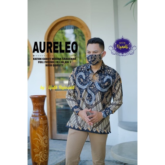 Batik Pria AURELO Full Furing Bahan Katun Halus High Quality