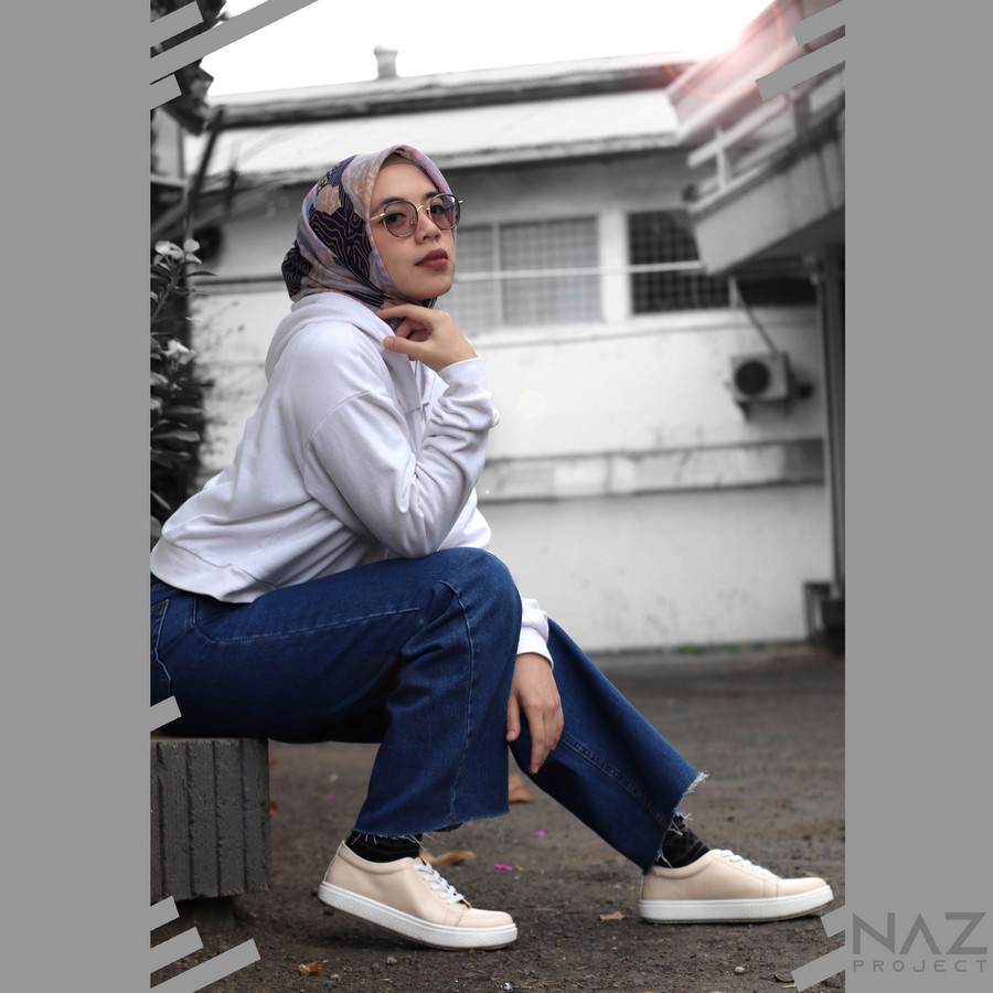 Sepatu Sneakers Putih Wanita Cewek Casual Original NAZ x DEDRICK x Amron Store