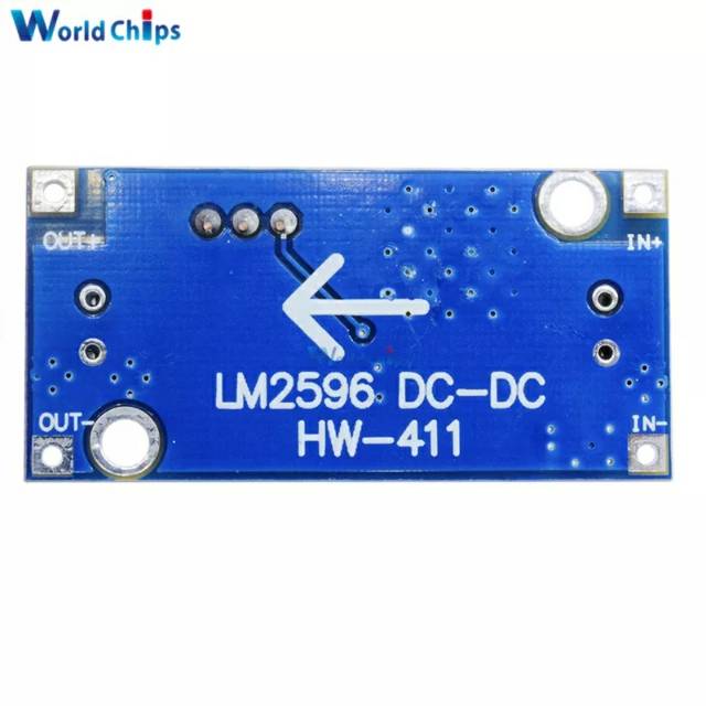 Buck Converter Modul 3.2 V-40 V untuk 1.25 V-35 V Regulator Tegangan LM2596 DC-DC adjustable daya st